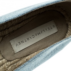 Stella McCartney Blue Denim Rocio Star Print Flat Espadrilles Size 37