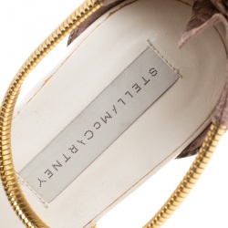 مملوكة مسبقًا صندل فلات ستيلا مكارتني ماغويتش جلد ثعبان بيج صناعي مقاس 39