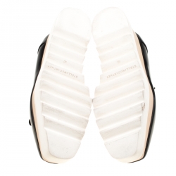 مملوكة مسبقًا Stella McCartney Black Faux Leather Elyse Platform Derby Size 40