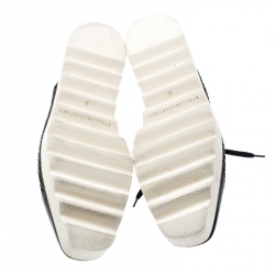 مملوكة مسبقًا حذاء ستيلا مكارتني ديربي أليس  بنعل سميك جلد صناعي أسود مقاس 36.5