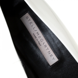 مملوكة مسبقًا Stella McCartney White Faux Leather Russet Pointed Toe Pumps Size 40 