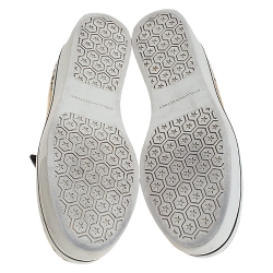 Pre Owned حذاء رياضي ستيلا ماكرتني سليب أون نعل سميك Binx  جلد أسود/ برونزي مقاس 38