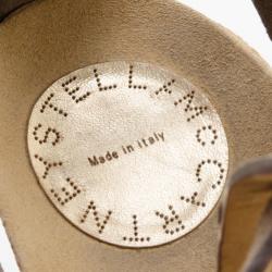 Pre Owned Stella McCartney Demetra Cork and Faux-Suede Wedges Size 37.5