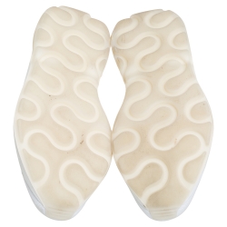 Pre Owned Stella McCartney White Canvas And Fabric Low Top Sneakers Size 37