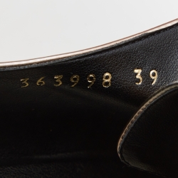 Pre Owned Stella McCartney Metallic Pink Faux Leather and Wood Elyse Star Platform Derby Sneakers Size 39