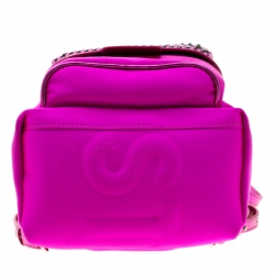 Pre Owned Stella McCartney Dark Pink Nylon Falabella Backpack