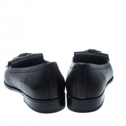 Stuart Weitzman Black Leather Avatass Pointed Toe Loafer Flats Size 38.5