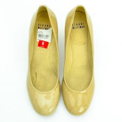 Pre Owned Stuart Weitzman Nude Patent Lola Pumps Size 36.5