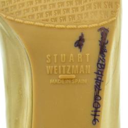 Pre Owned Stuart Weitzman Nude Patent Lola Pumps Size 36.5