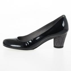 Stuart Weitzman Black Patent Lola Pumps Size 37