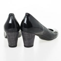 Stuart Weitzman Black Patent Lola Pumps Size 37