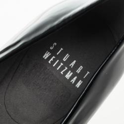 Stuart Weitzman Black Patent Lola Pumps Size 37