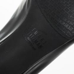 Stuart Weitzman Black Patent Lola Pumps Size 37