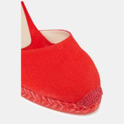 Stuart Weitzman Canvas Wedge Espadrilles 39