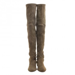 Stuart Weitzman Khaki Suede Over The Knee Boots Size 40