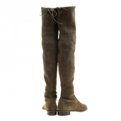 Stuart Weitzman Khaki Suede Over The Knee Boots Size 40