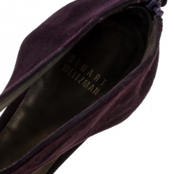 Stuart Weitzman Purple Suede Sandals Size 39