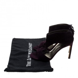 Stuart Weitzman Purple Suede Sandals Size 39