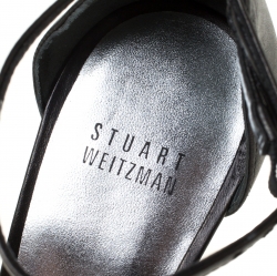 Stuart Weitzman Black Nudist Open Toe Sandals Size 39