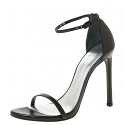Stuart Weitzman Black Nudist Open Toe Sandals Size 39