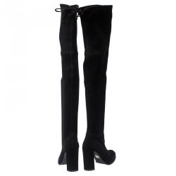 Stuart Weitzman Black Suede Over The Knee Boots Size 38