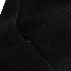 Stuart Weitzman Black Suede Leather Highland Over The Knee Boots Size 37
