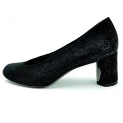 Pre Owned Stuart Weitzman Black Solar Goosebump Pumps Size 38.5