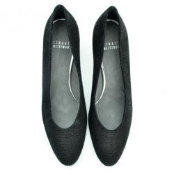 Pre Owned Stuart Weitzman Black Solar Goosebump Pumps Size 38.5
