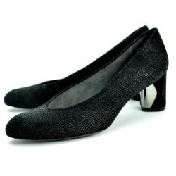 Pre Owned Stuart Weitzman Black Solar Goosebump Pumps Size 38.5