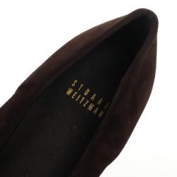 Stuart Weitzman Brown Suede Bow Wedges Size 39.5