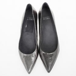 Stuart Weitzman Metallic Pointed Toe Low Heel Pumps Size 39