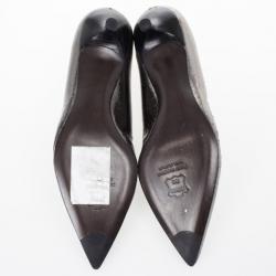 Stuart Weitzman Metallic Pointed Toe Low Heel Pumps Size 39