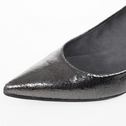 Stuart Weitzman Metallic Pointed Toe Low Heel Pumps Size 39