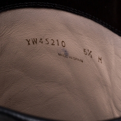 Pre Owned Stuart Weitzman Black Leather Over The Knee Boots Size 36