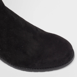 Stuart Weitzman Black Suede and Neoprene Knee Length Boots Size 37.5