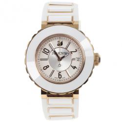Pre Owned Swarovski Octea Sport Gold Plated Womens Wristwatch 39 MM