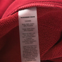 مملوكة مسبقًا T by Alexander Wang Burgundy Knit Stretch Logo Tape Detail Track Pants S