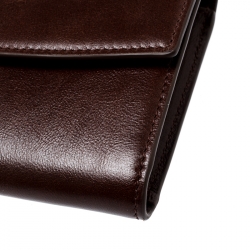 S.T. Dupont Brown Leather Rey Star Wars Long Wallet