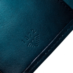 S.T. Dupont Blue/Black Ombre Leather Atelier Bifold Long Wallet