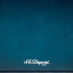 S.T. Dupont Blue/Black Ombre Leather Atelier Bifold Long Wallet