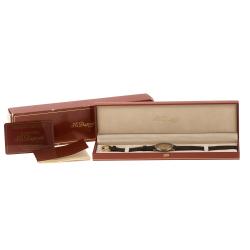 Pre Owned S.T. Dupont Gold Dial Gold Plated Stainless Steel Women's Watch 32 mm