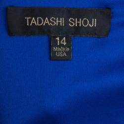 مملوكة مسبقًا Tadashi Shoji Chantilly Lace Chiffon Flare Cocktail Dress XL