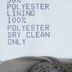 مملوكة مسبقًا Tadashi Shoji Grey Sequin Belted Gown XXL