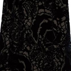 مملوكة مسبقًا Tadashi Shoji Soft Velvet Embroidered Gown S