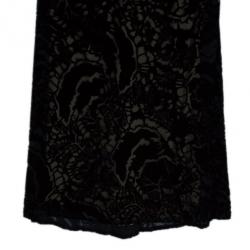 مملوكة مسبقًا Tadashi Shoji Soft Velvet Embroidered Gown S