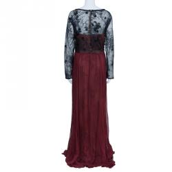 Tadashi Shoji Bead Embellished Ruched Chiffon Red Gown XXL