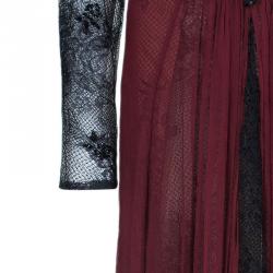 Tadashi Shoji Bead Embellished Ruched Chiffon Red Gown XXL