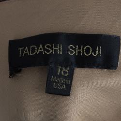 Tadashi Shoji Bead Embellished Ruched Chiffon Red Gown XXL
