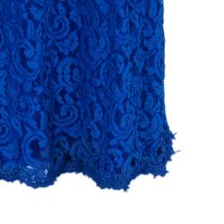 مملوكة مسبقًا فستان تداشي شوجي أزرق ملكي دانتيل S