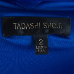 مملوكة مسبقًا فستان تداشي شوجي أزرق ملكي دانتيل S